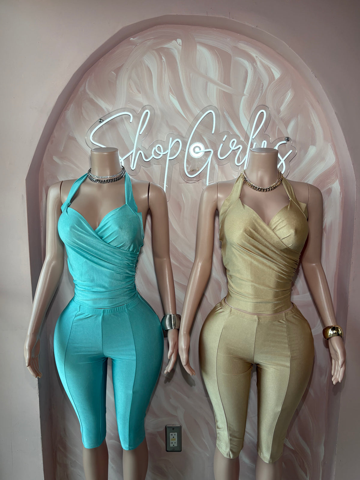 Blue Casual Capri