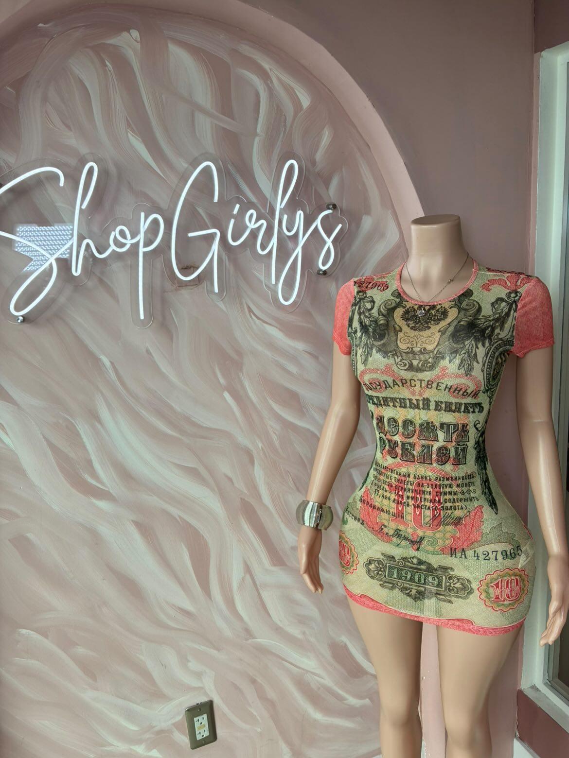 Currency dress