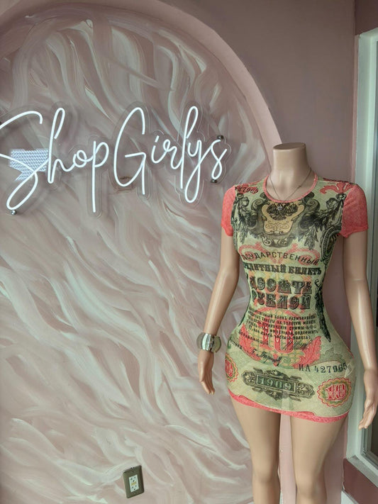 Currency dress