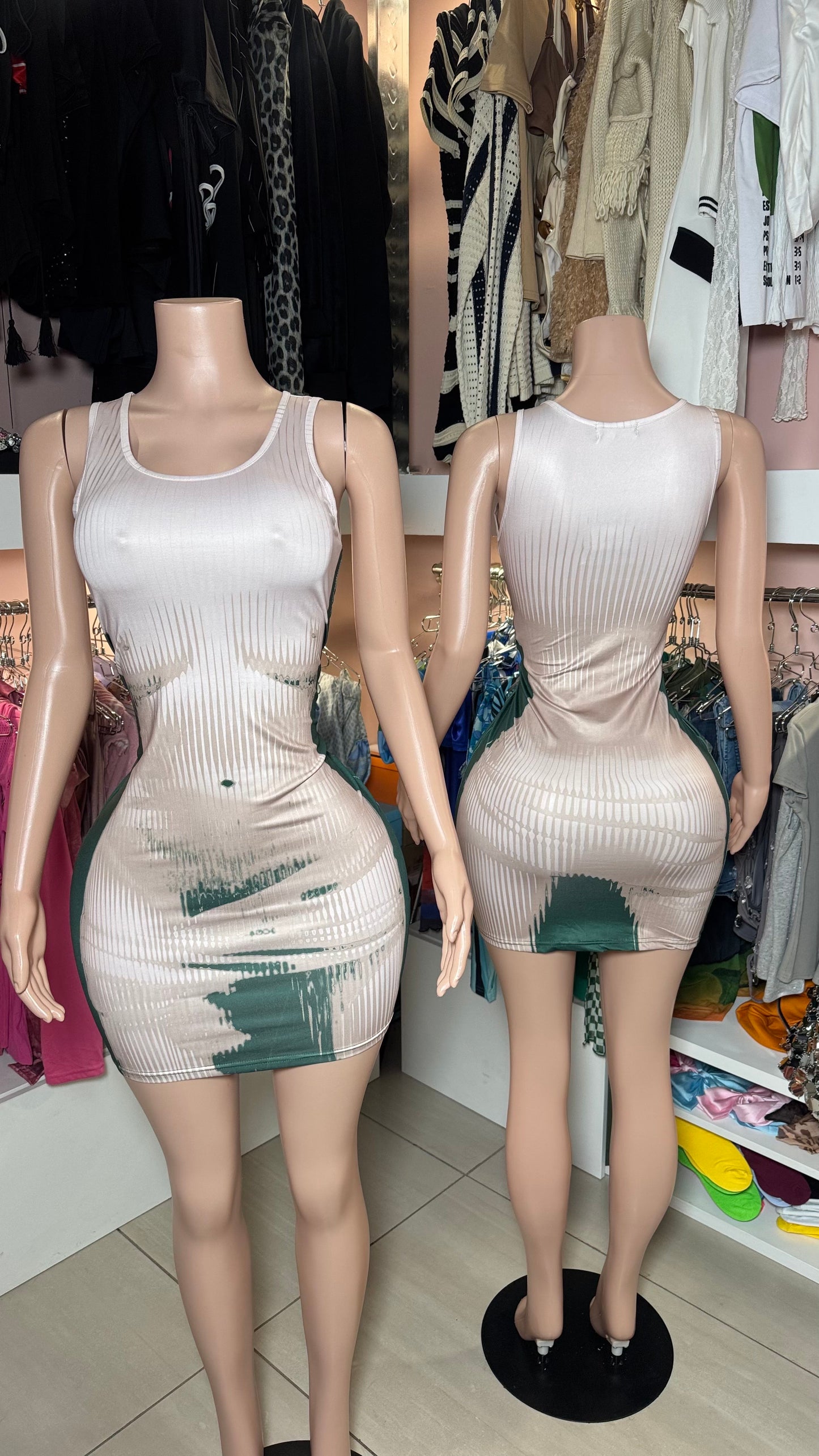 Green Body Dress